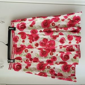 Floral skirt. Size 12